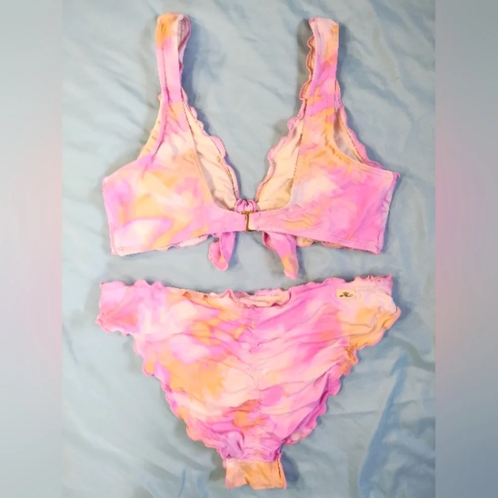 Hobie tie dye ruffle detail bikini - Picture 4 of 6